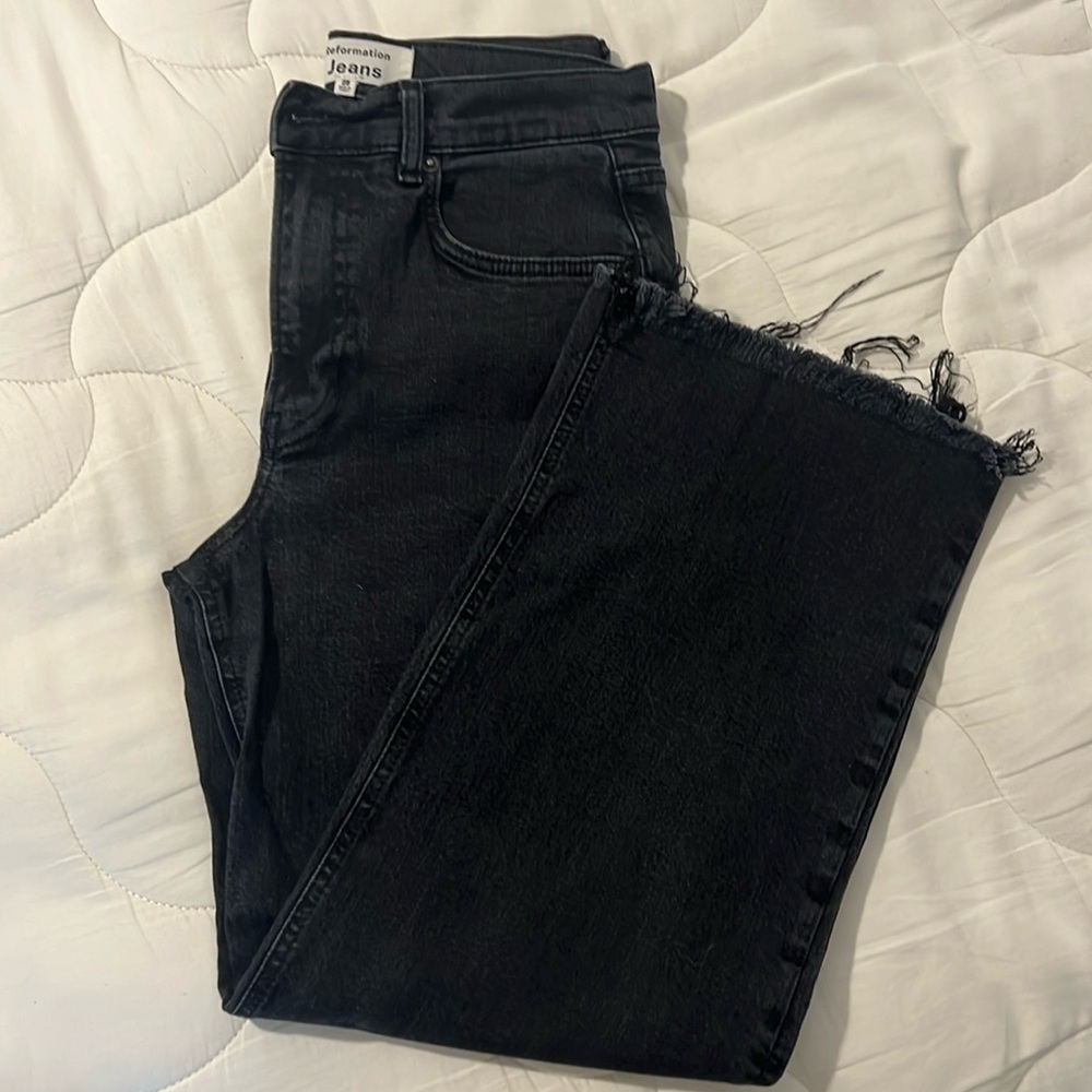 Reformation Emma High Rise Wide Leg Jeans